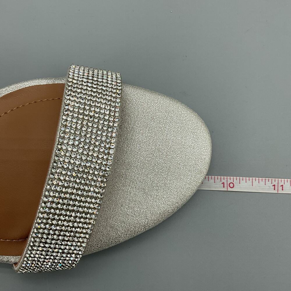 NEW Style & Co Women’s Bonitaa Embellished Slingback Sandals Silver Size 9.5M - Picture 7 of 10